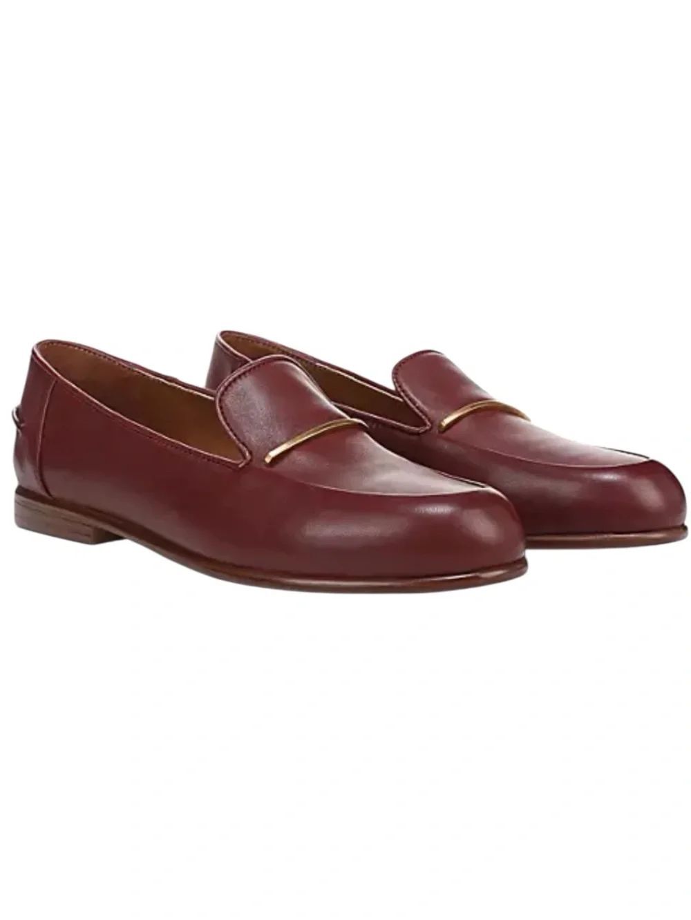 Franco Sarto L-Mirabelle Loafers/Moc Shoes, Bordo Red Leather, Size 10, NWT